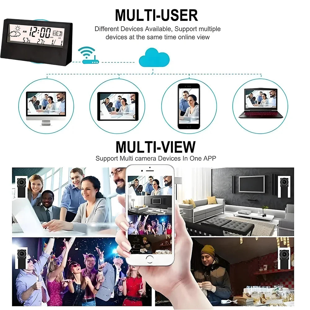 4K Mini WiFi kamera s detekciou pohybu a diaľkovým sledovaním