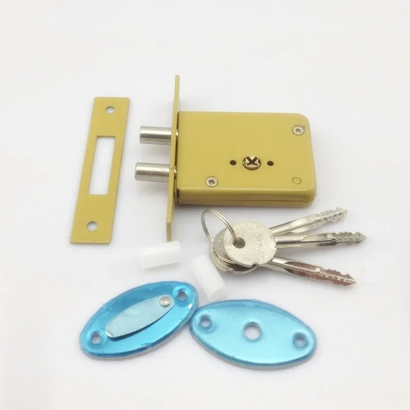 قفل صندوق فولاذي للأبواب المخفية، 72 x 57 x 15 mm