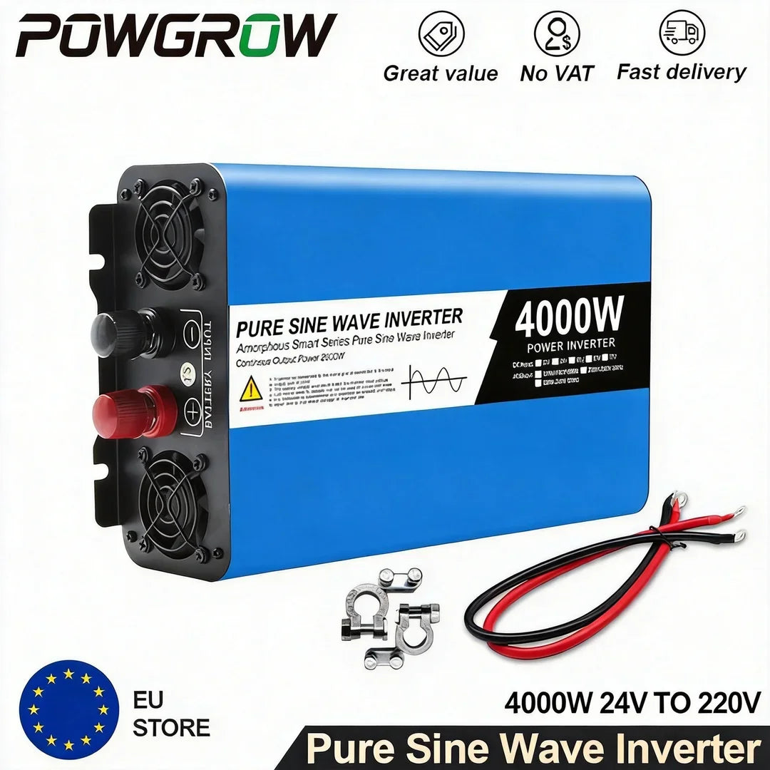 Pure Sine Wave Power Inverter 12V/24V to 220V