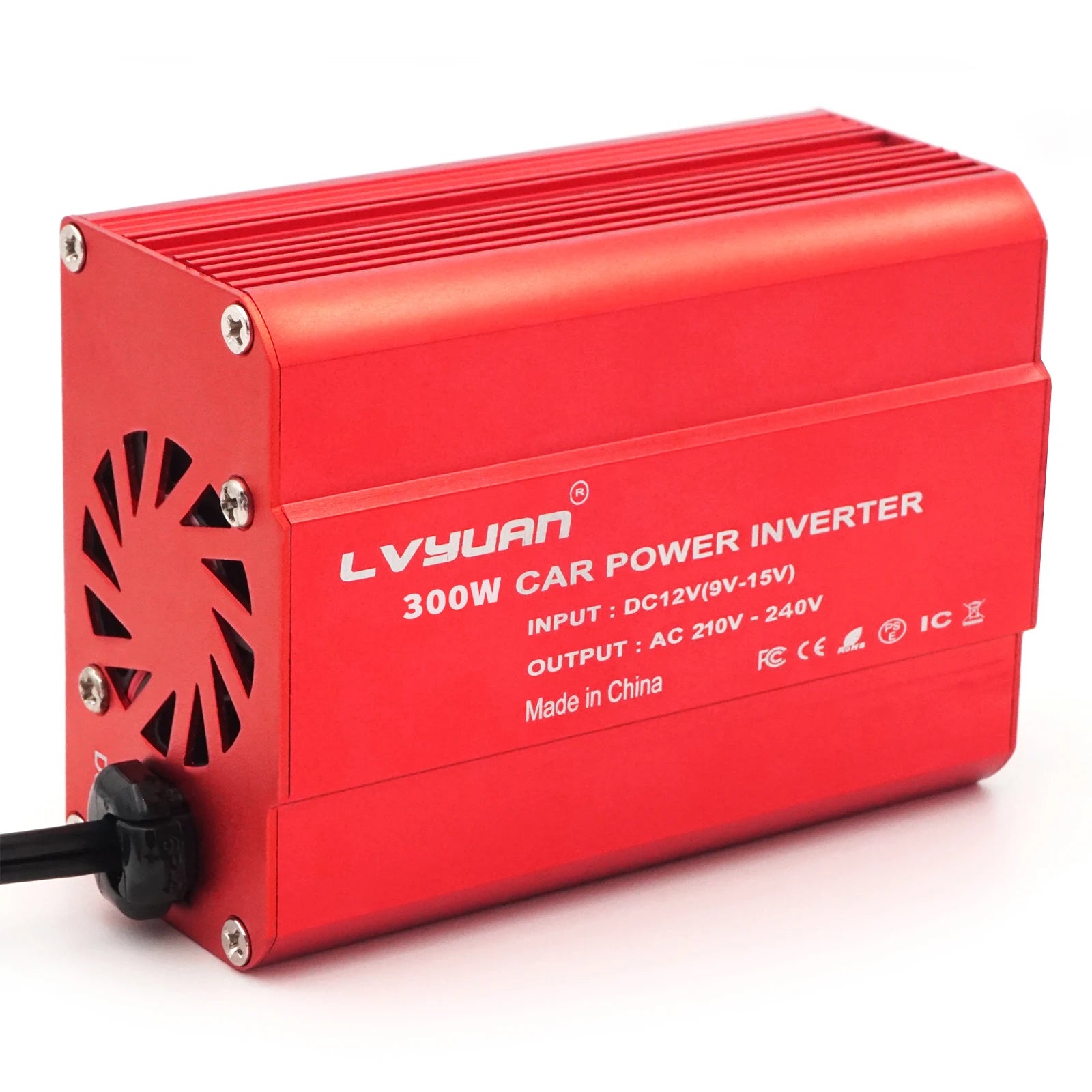300W 12V към 220V автомобилен инвертор с двойни USB портове и европейски контакт