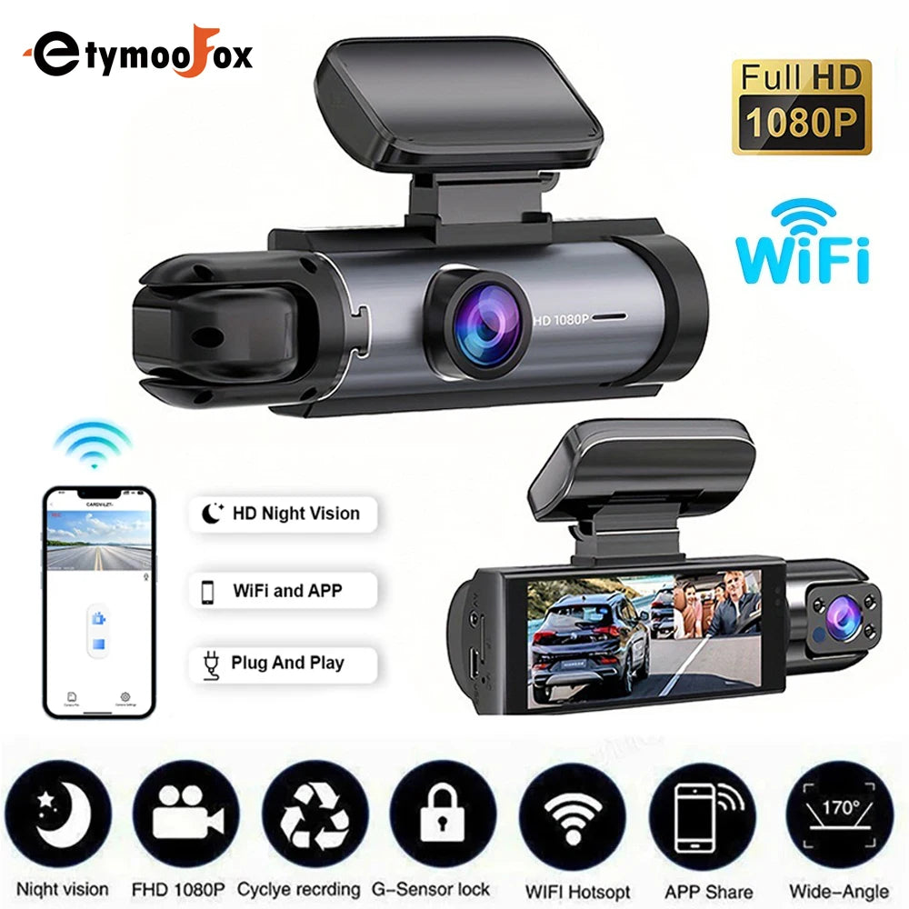 Dual-View Wi-Fi Dash Camera - Card Options