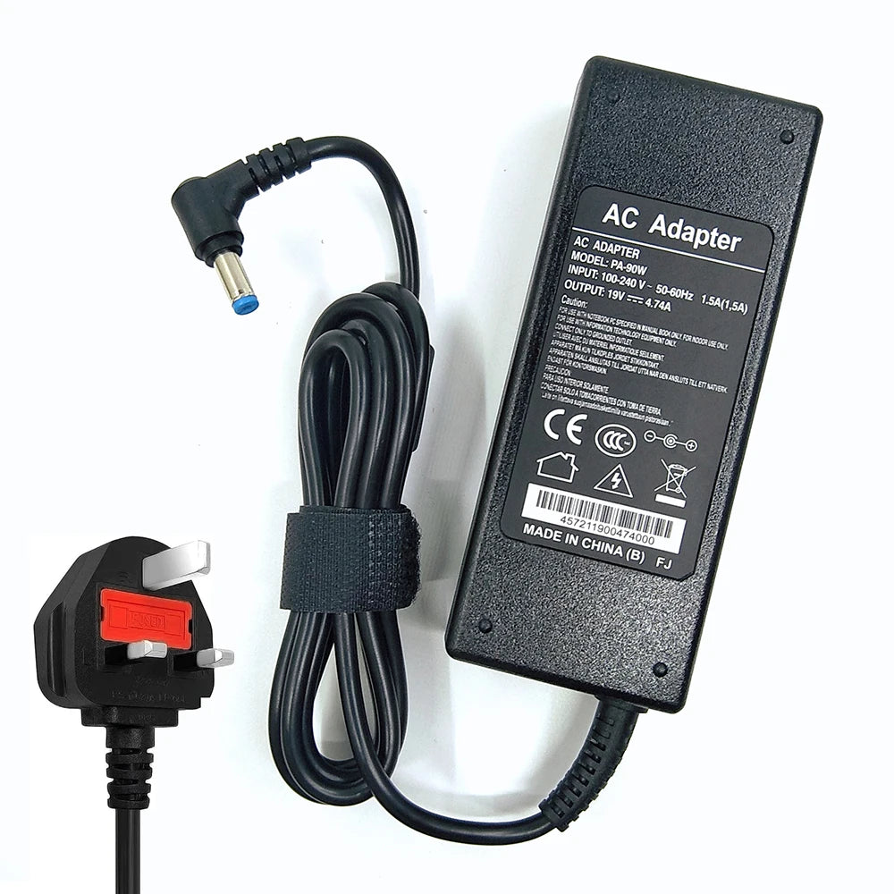 Adaptateur secteur pour ordinateur portable 90 W, 19 V, pour certains modèles Acer