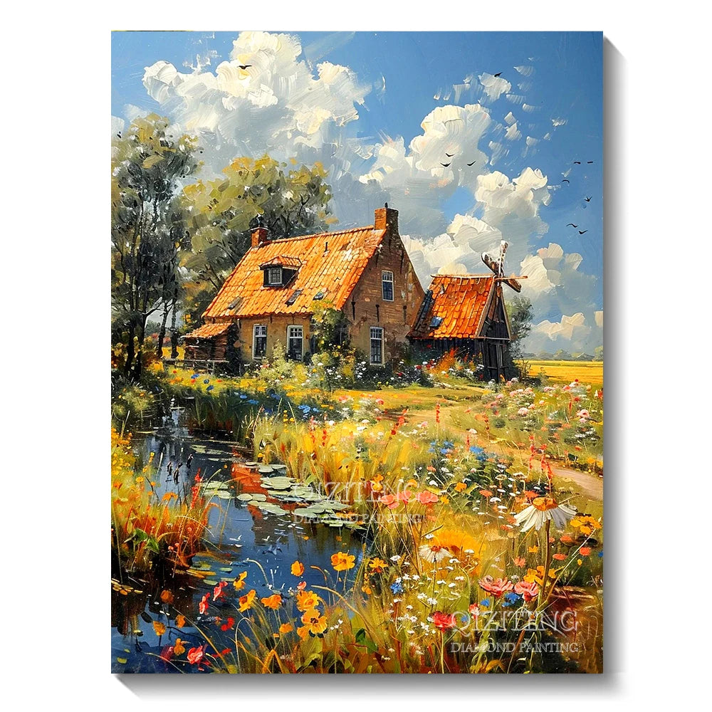 5D Forest Landscape Diamond Painting Kit