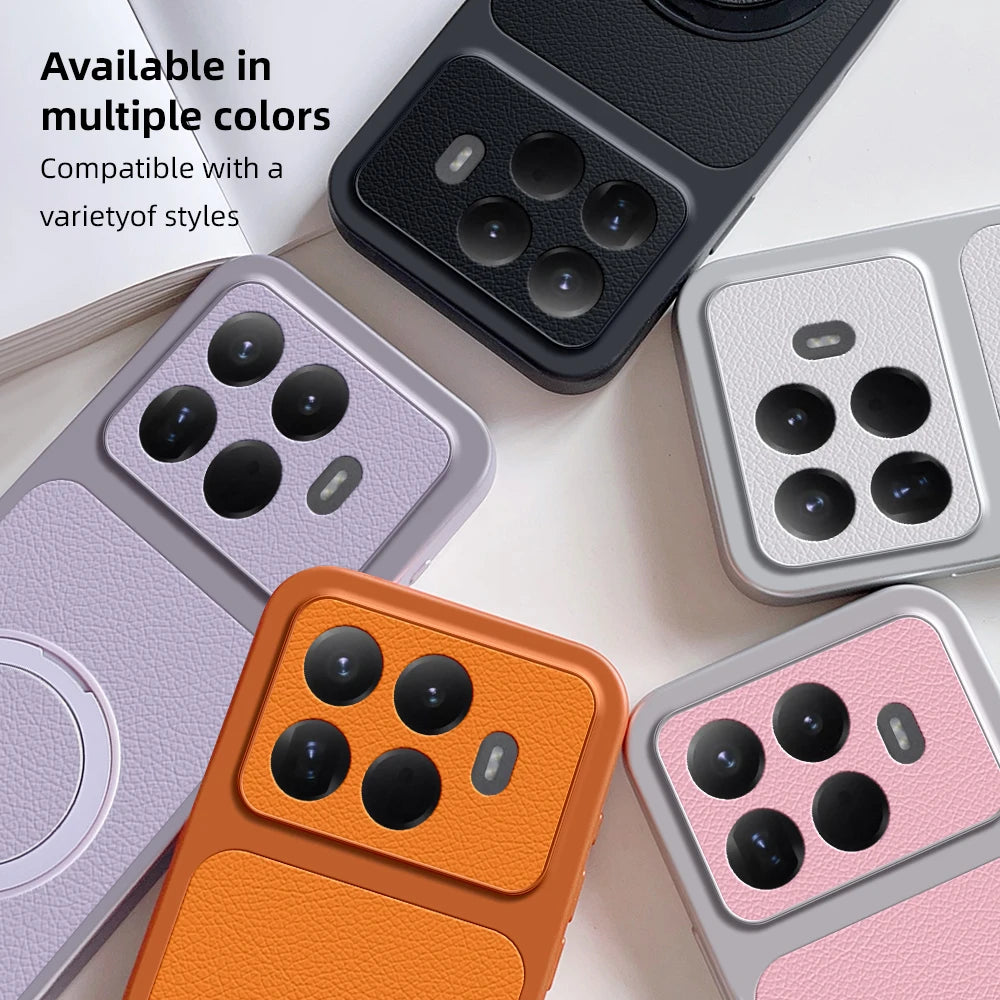 Hoescase met draaibare magnetische standaard voor geselecteerde Xiaomi-telefoons