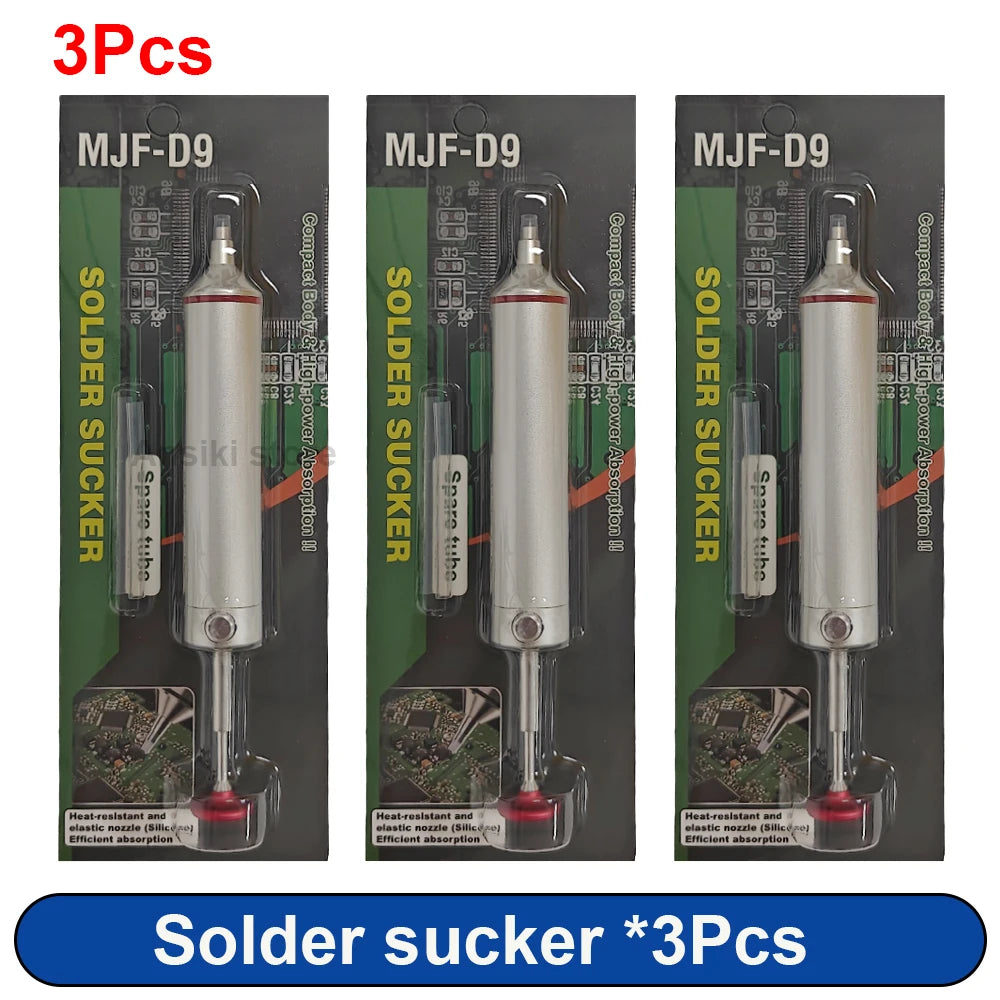 Aluminium Manual Desoldering Pump - Three Pack