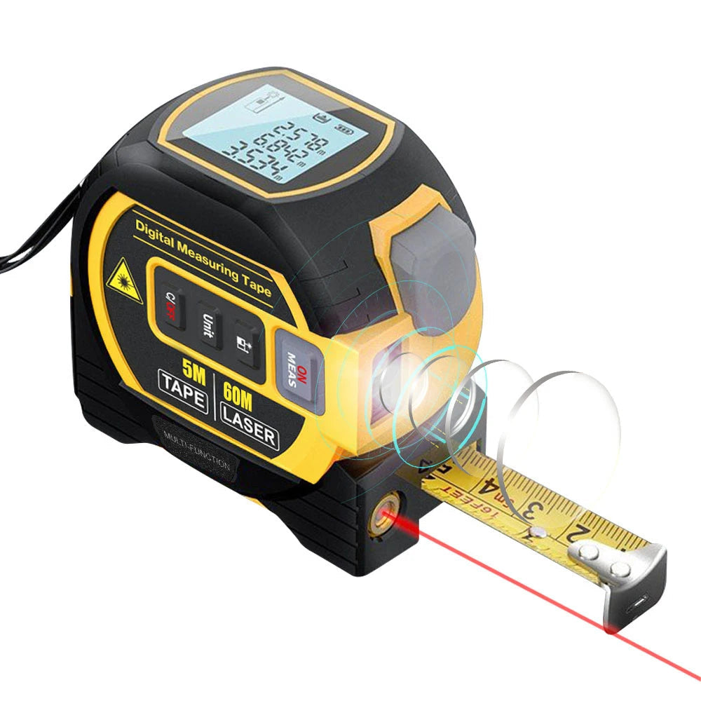 3In1 Laser Rangefinder Laser 40M / 60M Distance Meter Measuring Laser Tape Measure Digital Laser Rangefinder Scale Distance Area