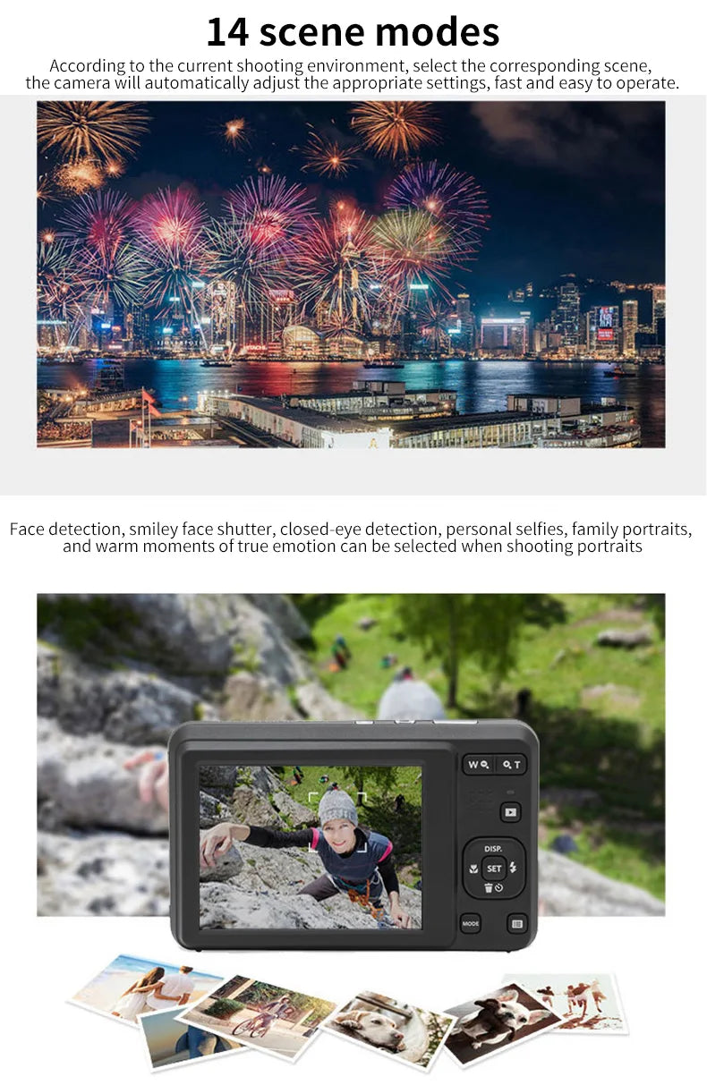 16MP Digital Camera with 5X Optical Zoom and Full HD Video