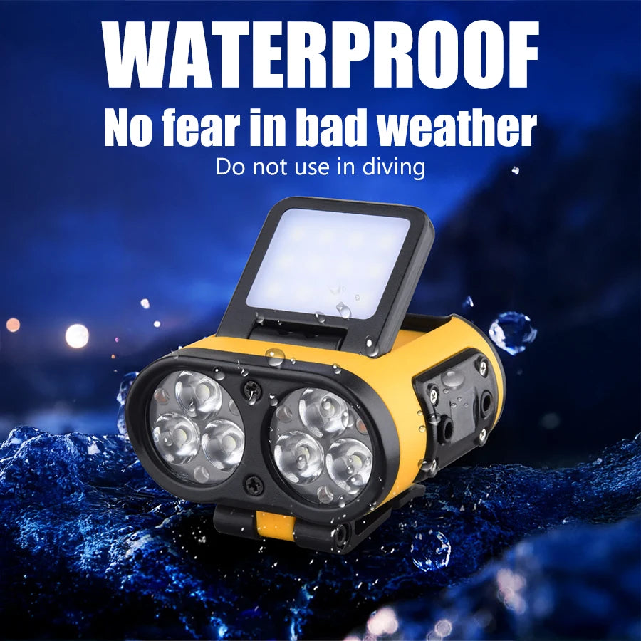 LED Headlamp Smart Sensor Cap Clip Light TPYE-C Rechargeable Flashlight With Power Display Riding Fishing Camping Outdoor Torch