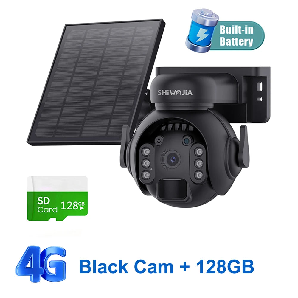 Solar Battery PTZ Camera - Wi-Fi or 4G Options