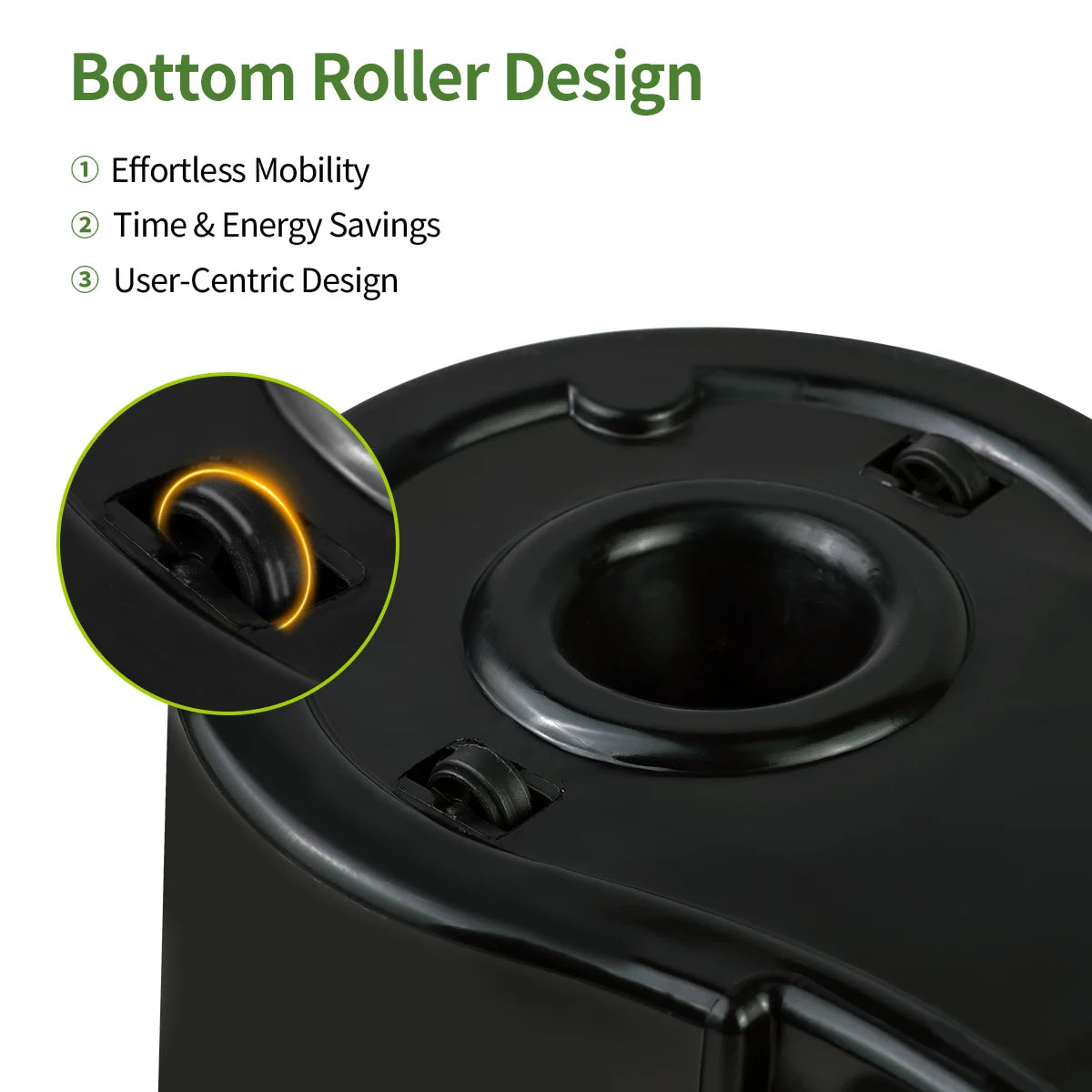 360° Drehwischmopp-Eimer-Set mit Dual-Bewegungssystem & 3 Wischköpfen