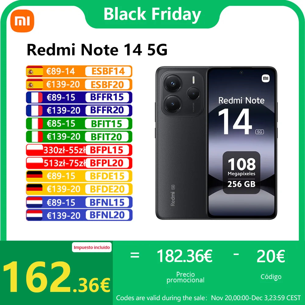 Xiaomi Redmi Note 14 5G NFC Smartphone