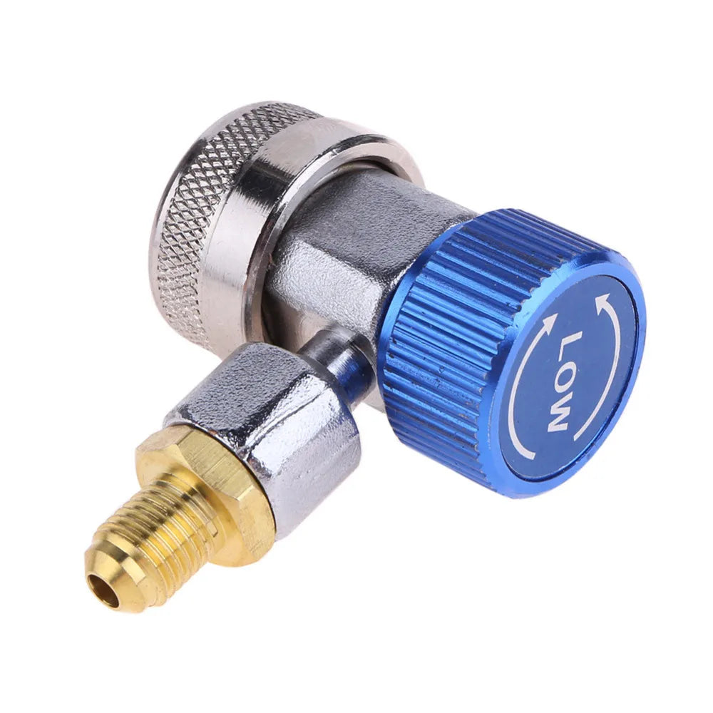 Cilindru adaptor Freon R134a senzor/gaz injector cu conectare reglabilă, furtun adaptor degajare rapidă, instalație aer condiționat