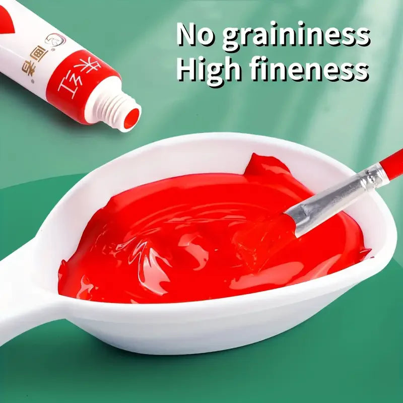 Színes akrilfesték készlet – Élénk 12 ml-es tubusok kreatív projektekhez