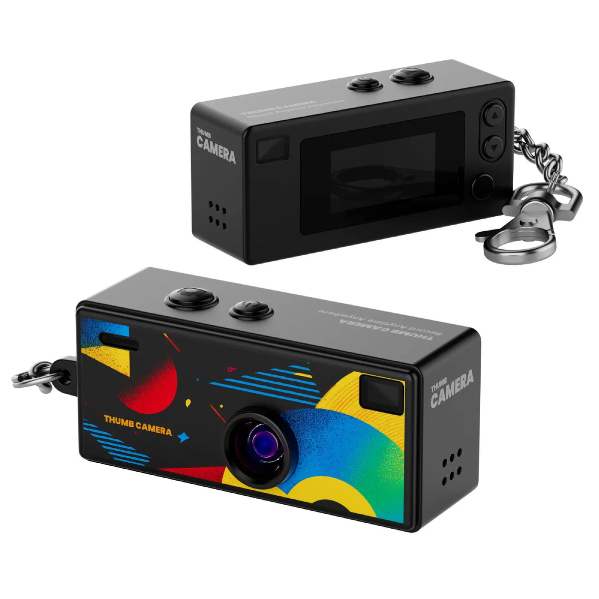 Retro Mini Keychain Camera 1080P with Screen