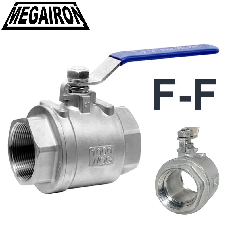 Kulový ventil z nerezové oceli s plným průtokem a vinylovou rukojetí