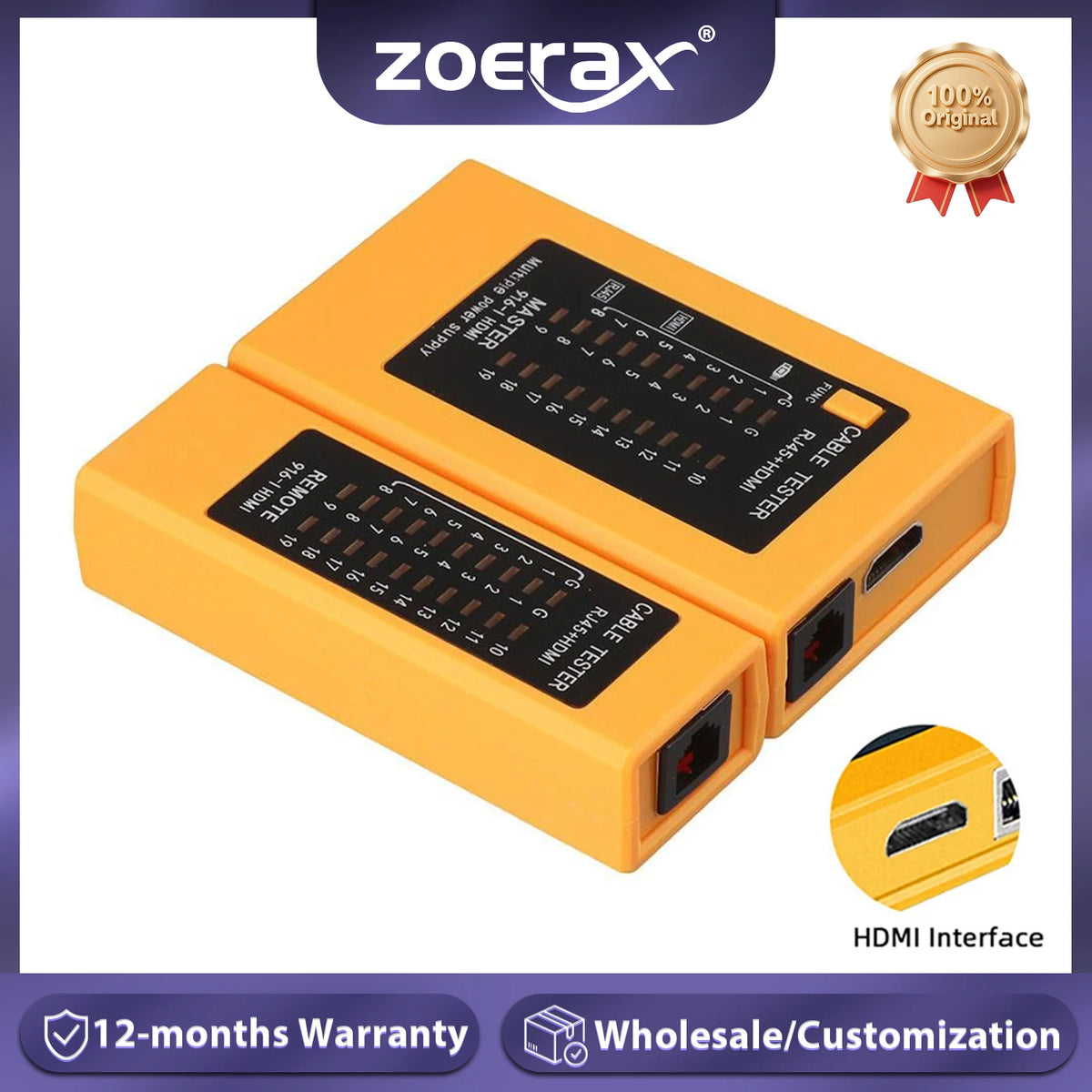 Tester HDMI a RJ45 kabelů