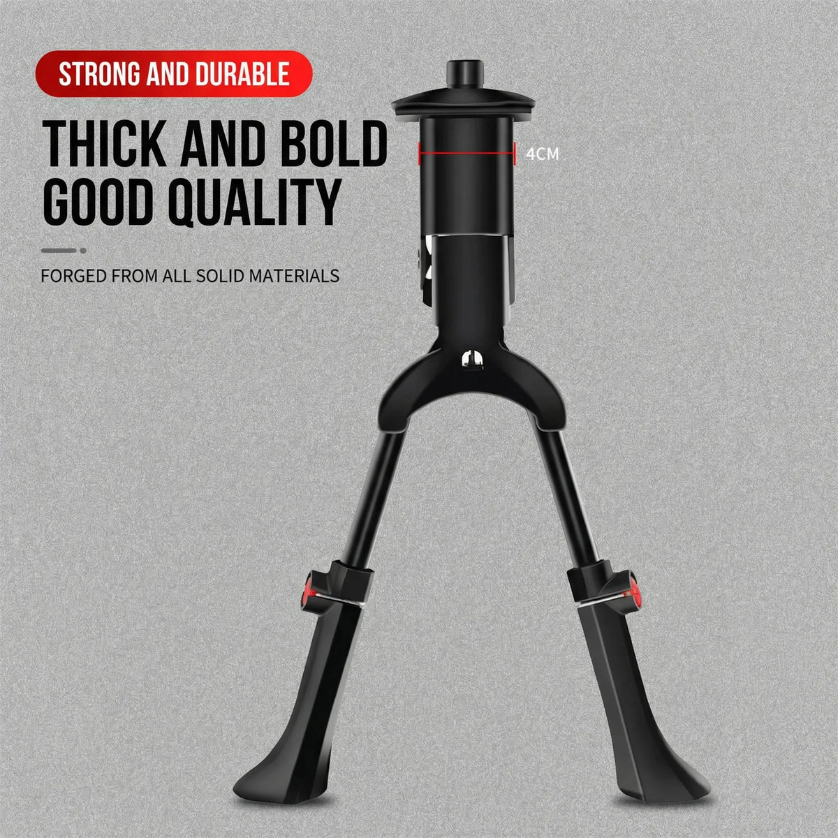 Adjustable Bike Kickstand, Steel, 150 kg Capacity