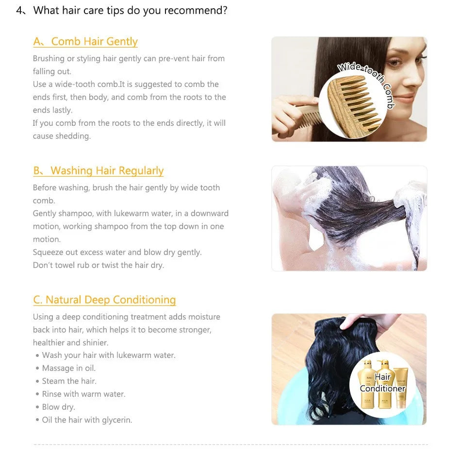 Brazylijskie pasma prostych włosów – naturalne przedłużenia z ludzkich włosów