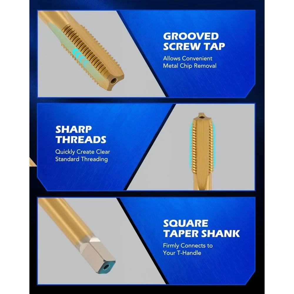 172-Piece Metric Thread Repair Kit M5 M6 M8 M10 M12