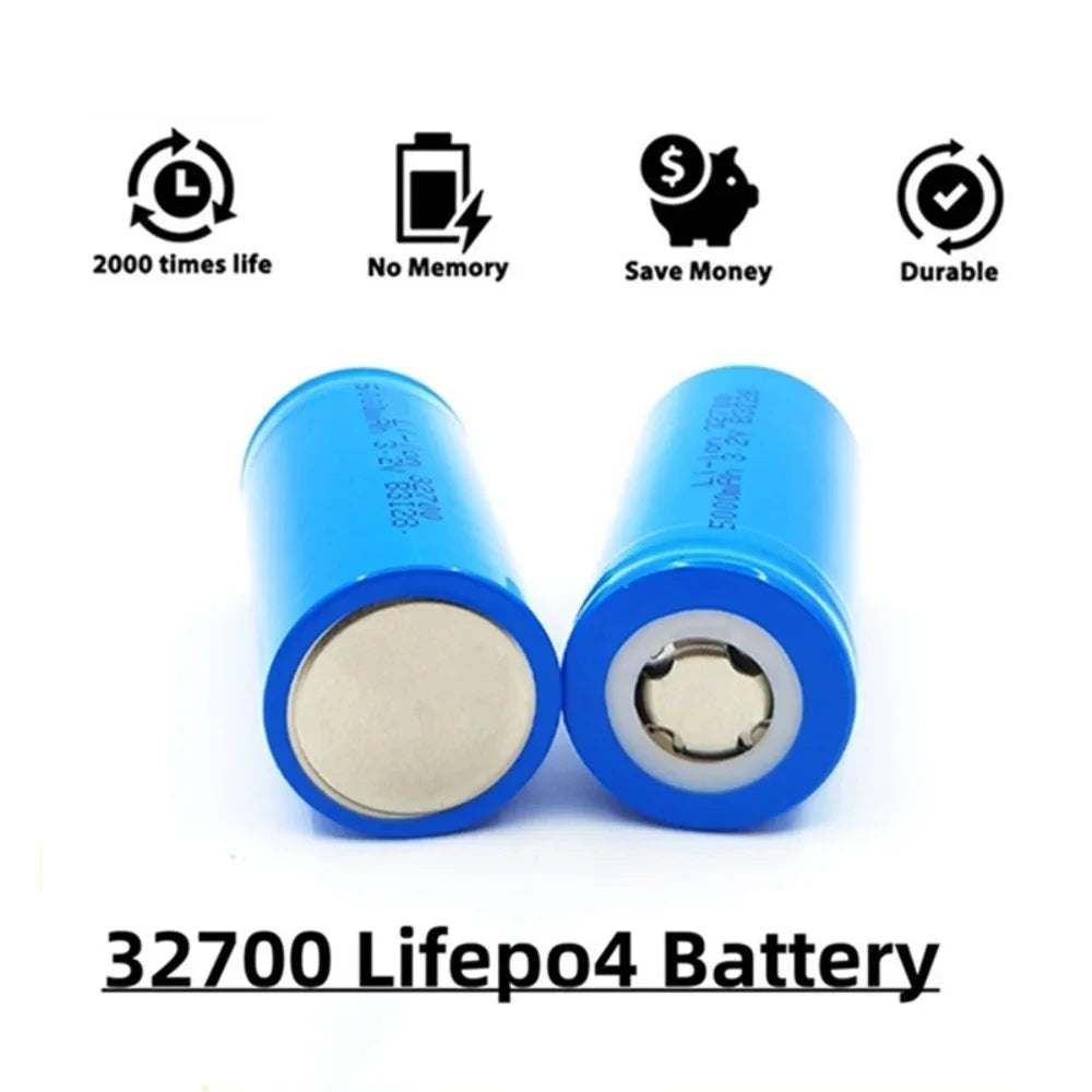 32700 LiFePO4 Battery Cell, 3.2 V 5000 mAh, 35 A
