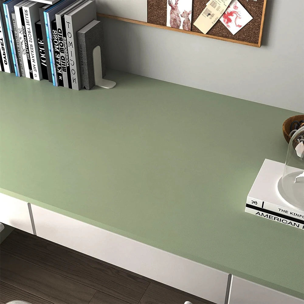 Thicken Pure Black Removable Waterproof Wallpaper Matte Contact Paper Wall Self Adhesive Countertop Cupboard Shelf PVC