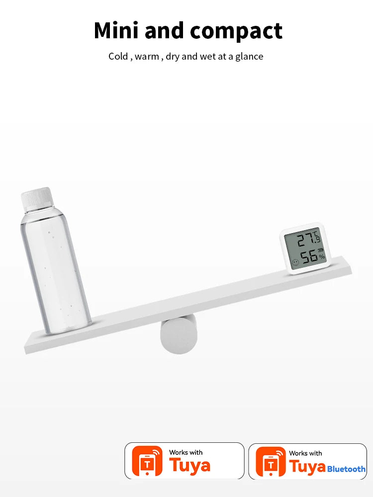 Bluetooth 5.2 Temperature and Humidity Sensor with LCD