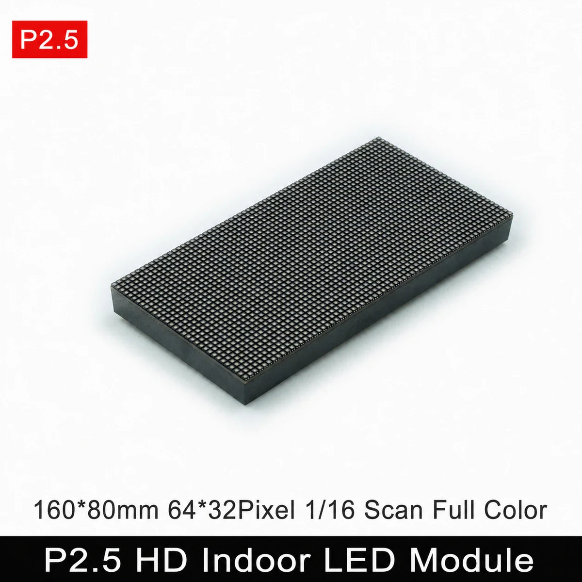 Panel LED RGB para interiores P2.5, 64 × 32 píxeles, HUB75
