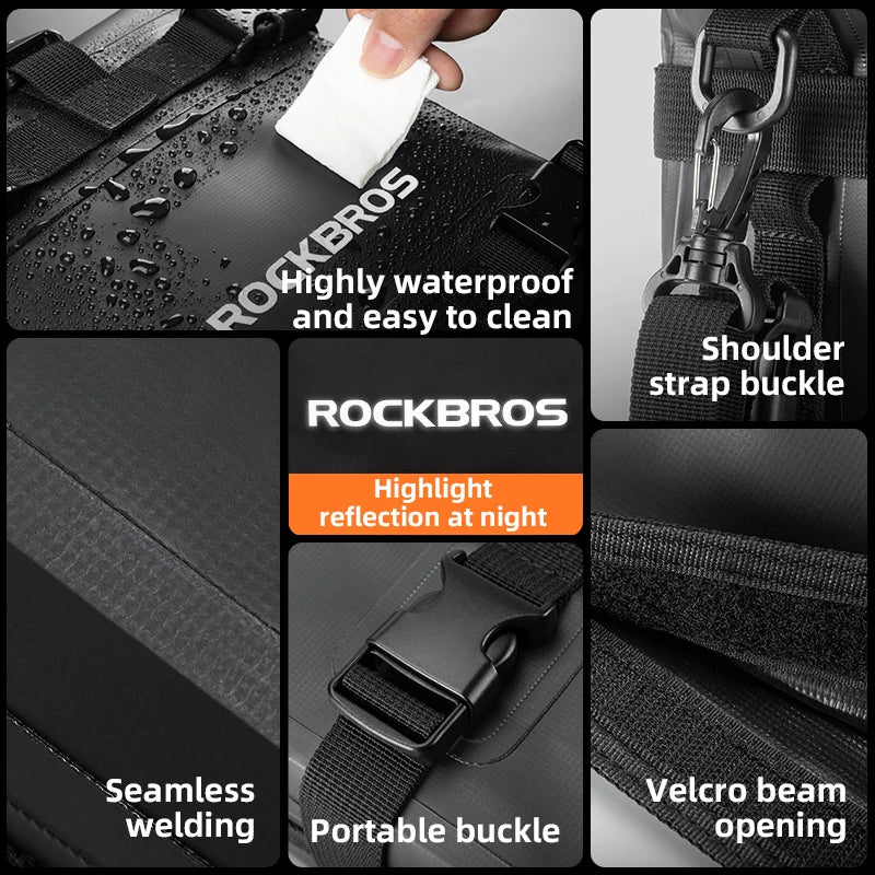 Motorcycle Saddle Bag 5L Waterproof Crash Bar Storage Pack