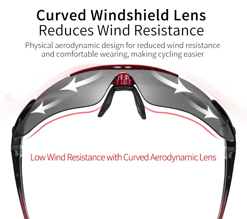 Polarized Photochromic Cycling Sunglasses with UV Protection