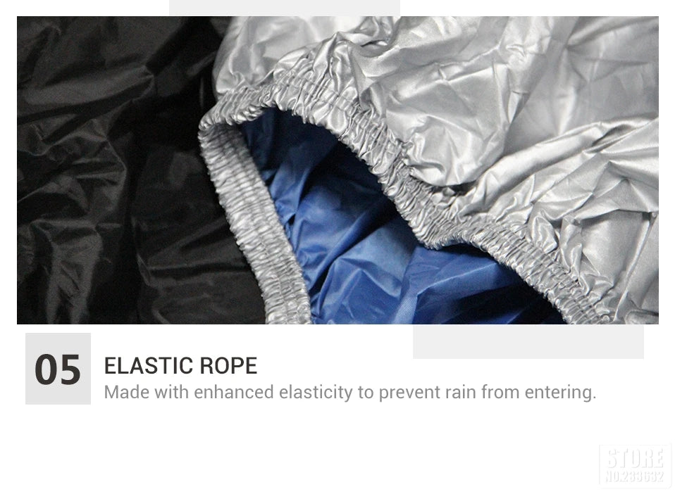 Motorcycle Cover Waterproof Moto Rain Cover Dustproof UV Protective Outdoor Indoor Motocross Scooter Motorbike Cover All Season