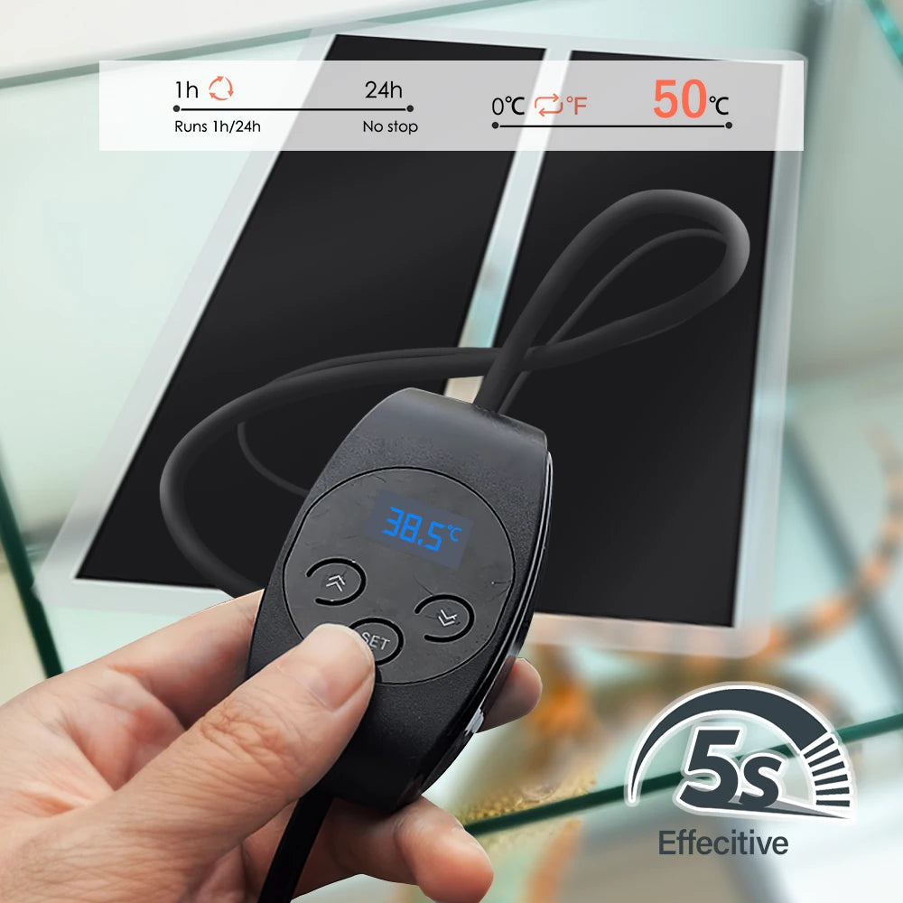 Tapete de aquecimento com sonda de temperatura, opções de 5–45W