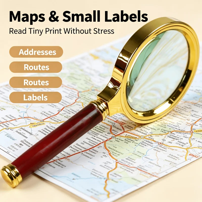 Handheld Magnifying Glass for Reading and Crafts