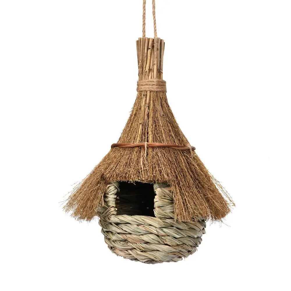 Handwoven Hanging Grass Bird House