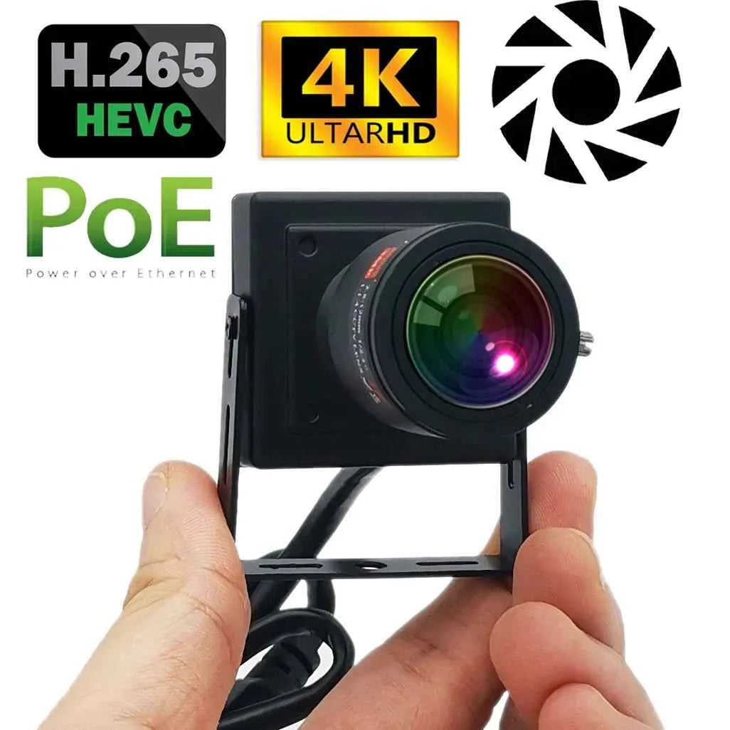 8MP 4K Indoor IP Camera with PoE and Manual Zoom
