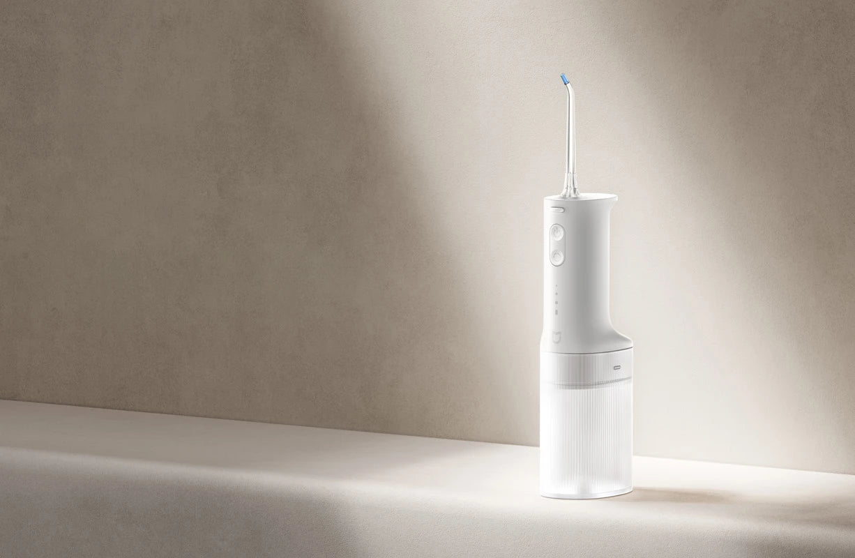 Electric Oral Irrigator with Bubble Pulse Cleaning & 90-Day Battery