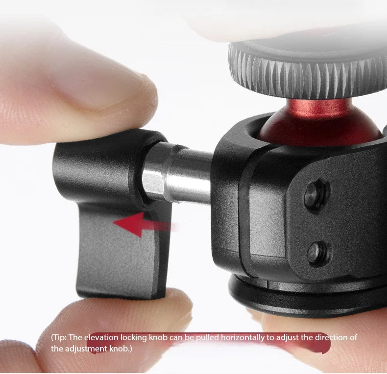 Compact Tripod Ball Head with U-Shaped Slot