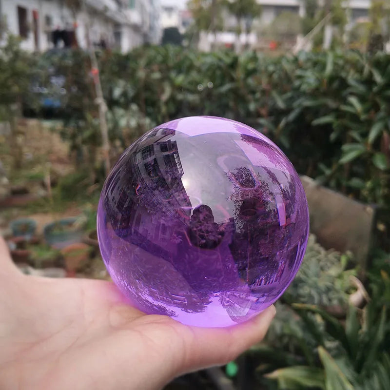 Färgade glasfotografiska sfärer alternativ
