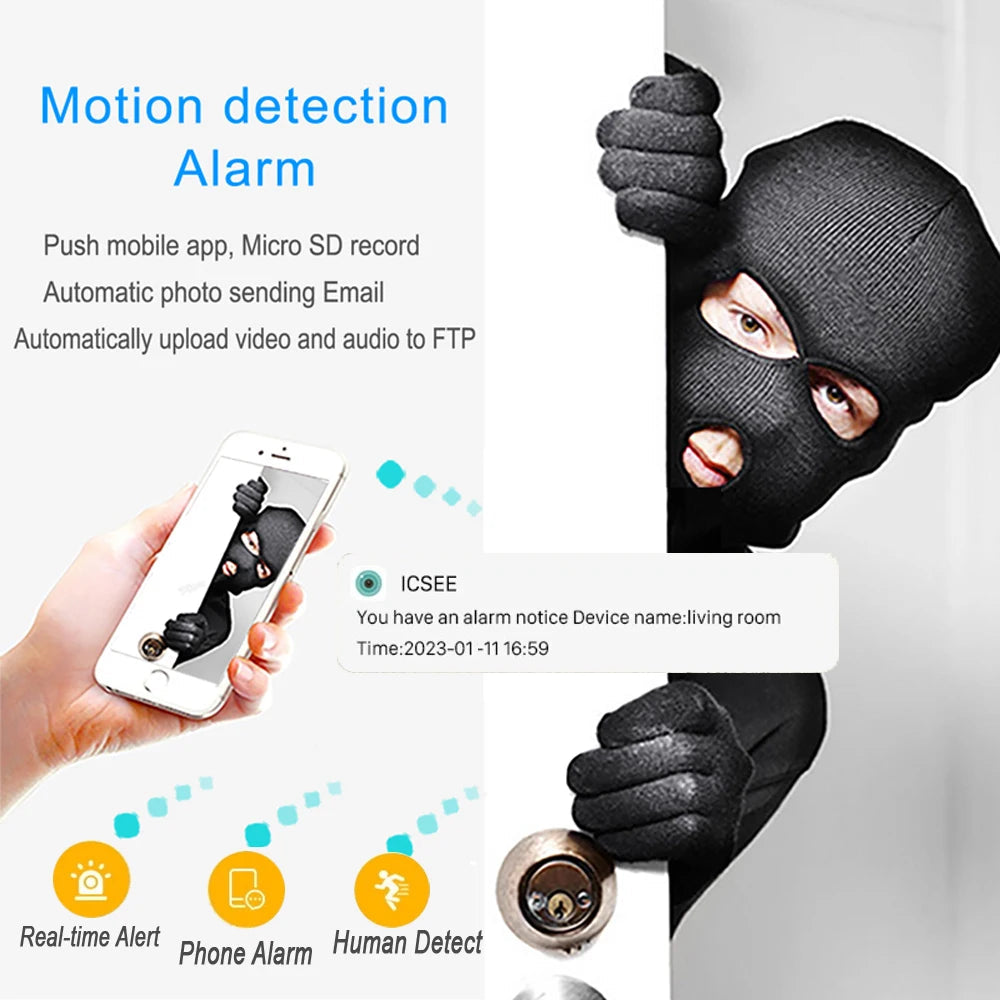 JIENUO 5MP Mini IP Camera Poe Audio Micro Cctv Security Video Surveillance IPCam Indoor Onvif HD Network Home Cam ICSee Xmeye