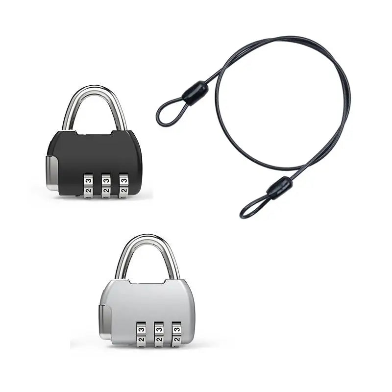 Steel Security Cable with Combination Padlock