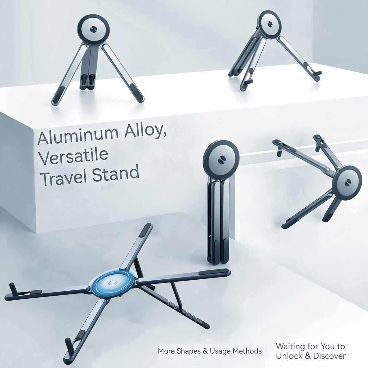 Foldable Magnetic Phone Holder and Tripod