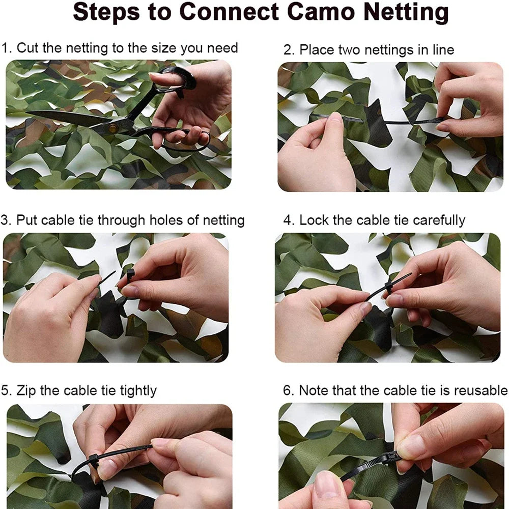 Camo Netting Hunting Camouflage Net 10Mx1.5M 4Mx6M Woodland Training Sunshade Mesh Nets for Camping Sun Shelter Car Shade Covers