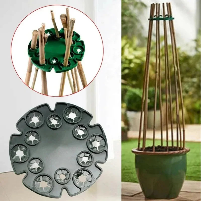 Conector para suporte de plantas de jardim