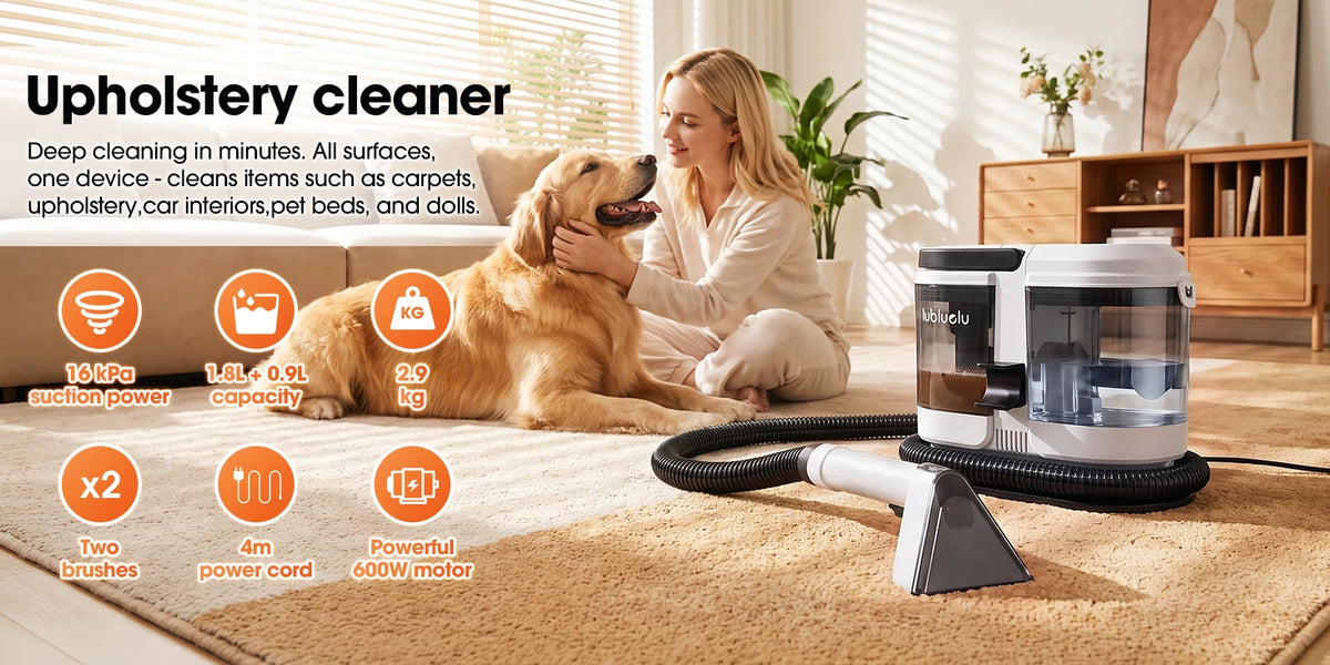 Portable Carpet and Upholstery Spot Cleaner Vacuum 16kPa