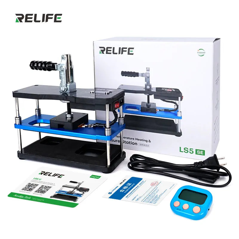 Presse chauffante pour écran et coque arrière LS5 SE