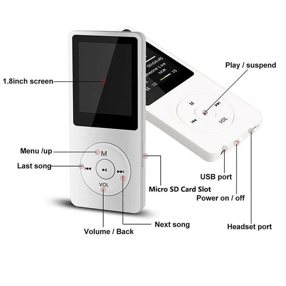 Bluetooth MP3 Player with FM Radio and Recorder