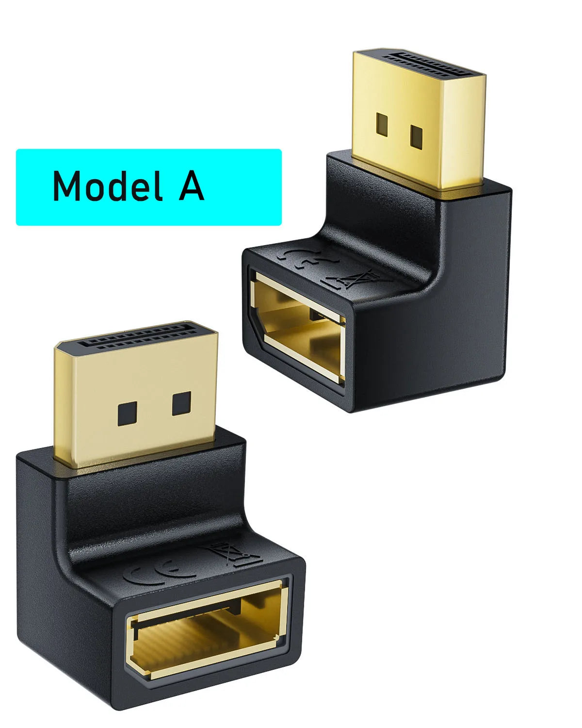Zahnutý adaptér DisplayPort 1.4