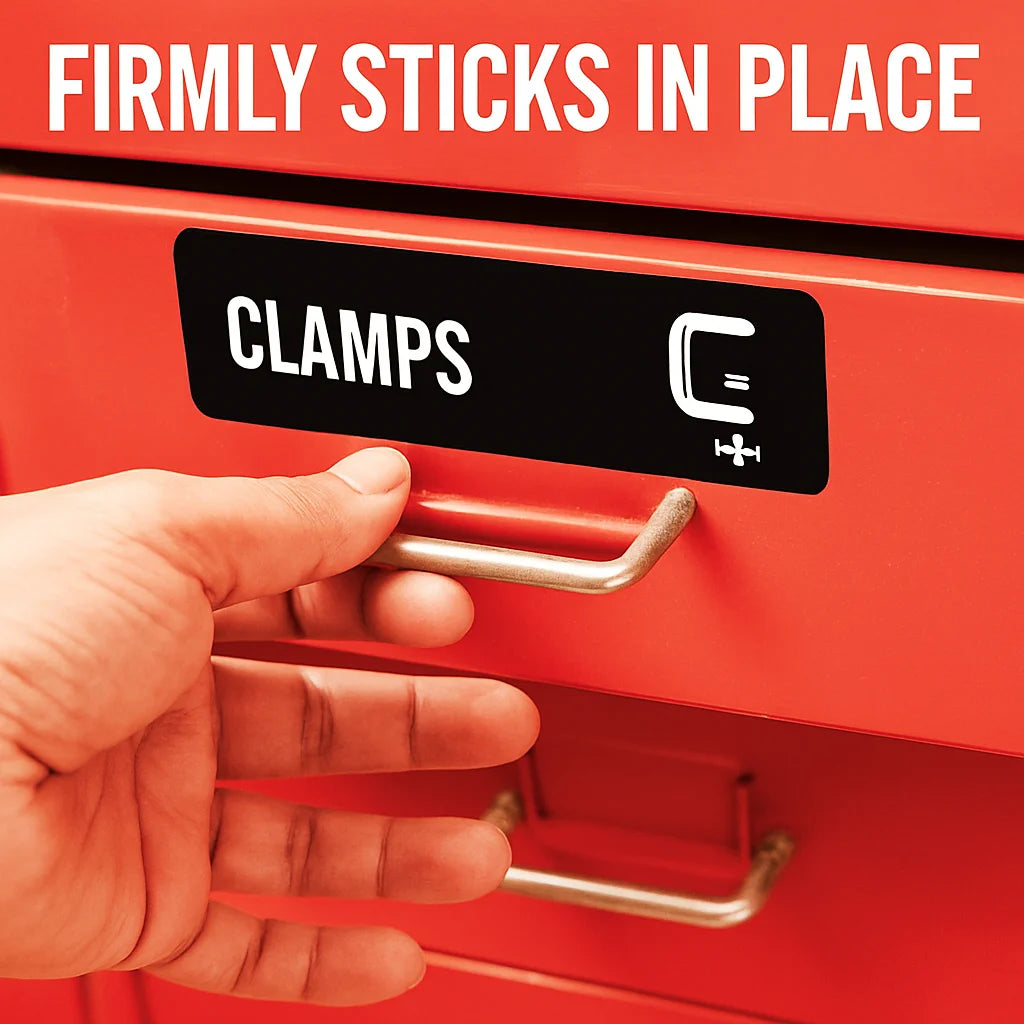 90 Toolbox Labels for Steel Drawers and Tool Chests