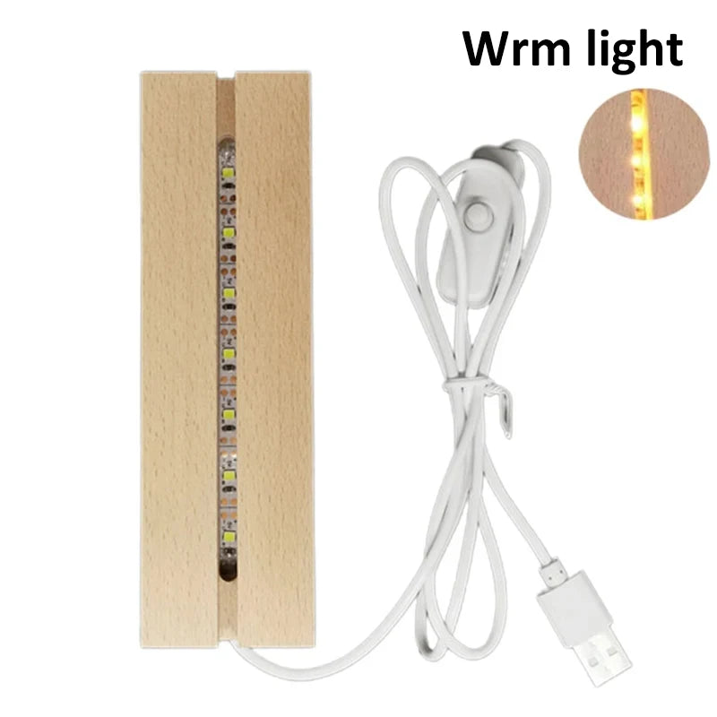 USB LED Display Base for Compatible Acrylic Art