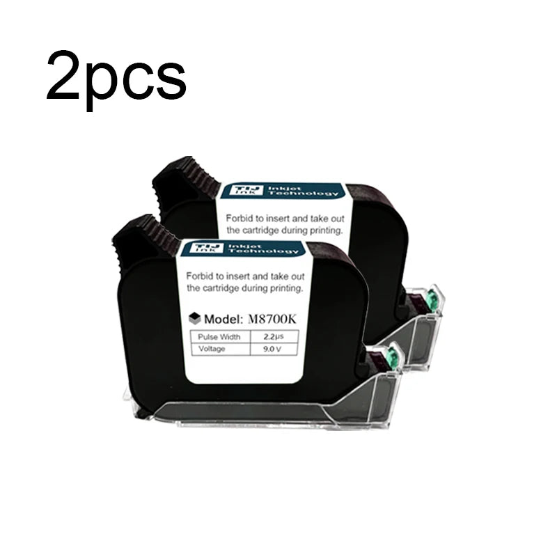 Phezer Quick-Dry Black Ink Cartridge 12.7mm for Handheld Inkjet Printers