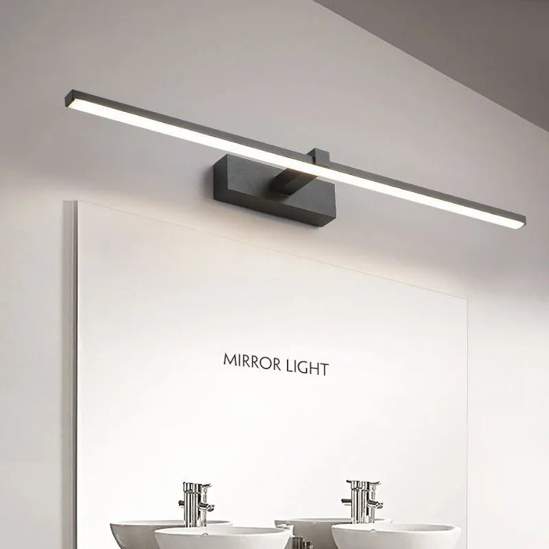 LED Mirror Wall Light in Black or White